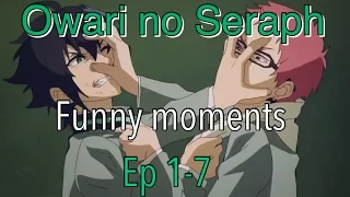 seraph of the end owari no seraph funny moments ep 1 7 english dub