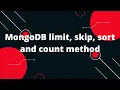 MongoDB limit skip sort and count method MongoDB Tutorials