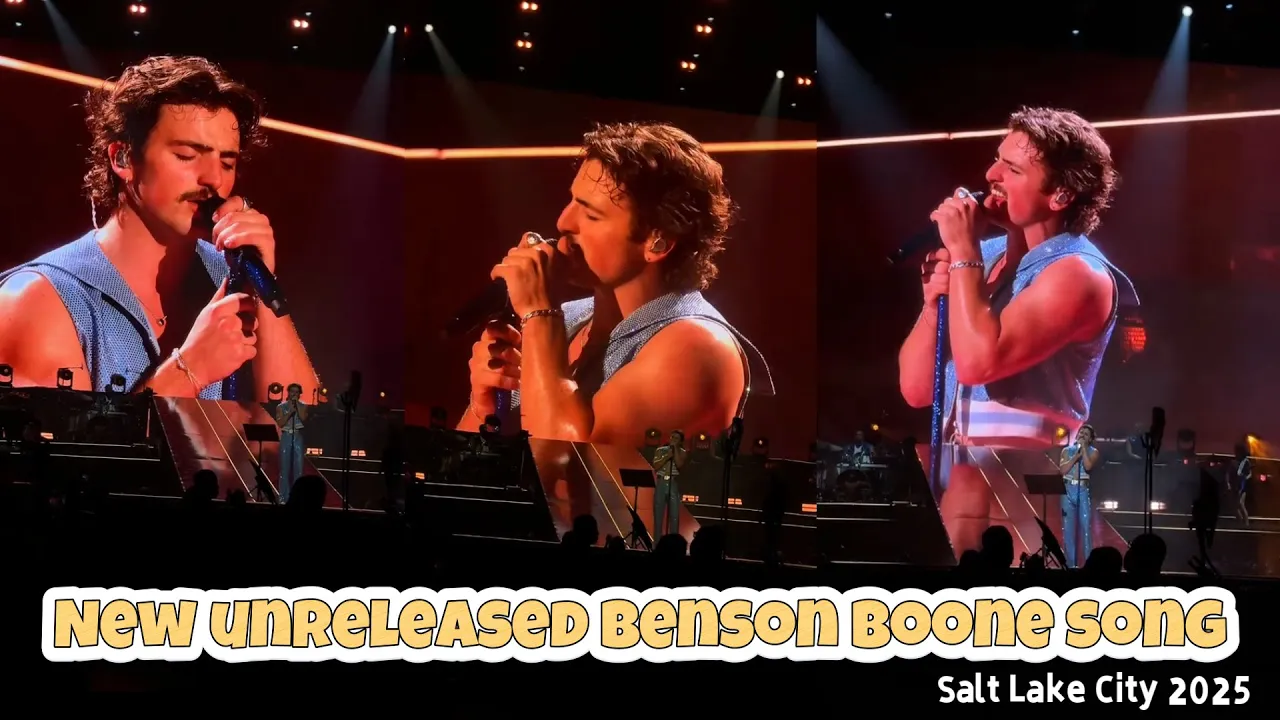 New unreleased Benson Boone song, played in Salt Lake City 2025 (Night 3). #livepreformance