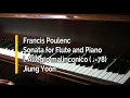 Piano part- Poulenc, Sonata for Flute and Piano, I. Allegro malinconico, ♩=78