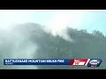 Fire burns on Rattlesnake Mountain in Rumney
