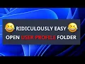 How to Open User Profile Folder in Windows