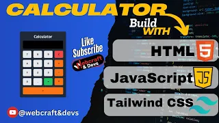 Build a Stylish Calculator with HTML JavaScript TailwindCSS Full Tutorial