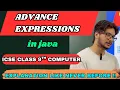 Advance expressions in java mathematical to Java expressions conversion ICSE Computer theory java