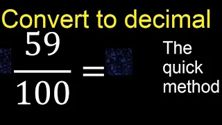 Convert to decimal How To Convert Decimals to Fractions