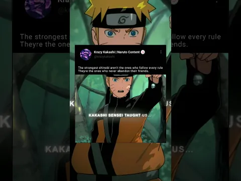 friends are more important than rules #anime #naruto #animeedit