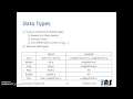 03AR - Data types and Variables