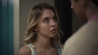 Euphoria 1x05 Kissing Scenes - Cassie Daniel Lip Kiss Sydney Sweeney Keean Johnson