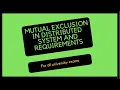Mutual exclusion in distributed system