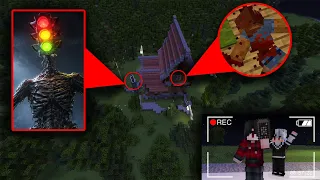 ถ้าเกิด!! บินโดรนที่สูง แต่กับเจอ ผีเปรตหัวไฟจราจร ในบ้านกลางป่า - (Minecraft บินโดรน)