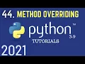 Python 3 9 Tutorials Method Overriding In Python Types Of Polymorphism Polymorphism Inheritance