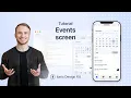 How to Create a Calendar Events Screen Ionic Design Kit