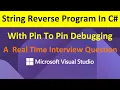 String Reverse Program In C In Telugu Real Time interview String Reverse Program