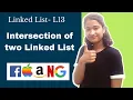 Intersection of two Linked List C Java Python