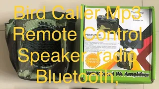 Download Review Bird Caller Remote Control Speaker Mp3 Bluetooth Micro SD Card Terbaru MP3