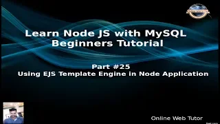 Learn Node JS with MySQL APIs Development Beginners Tutorial Using EJS Template Engine in Node