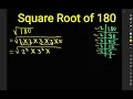 Square root of 180