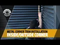 How To Install Metal Corner Trim For Corrugated Metal Siding Horizontal Corner Installation