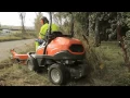 Husqvarna P 525D flail mower in action