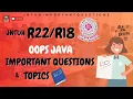 Object Oriented Programming through Java OOPS Java Subject Important Questions R22 R18