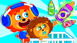 Pequeño Leon | Botellas de jugo | Dibujos animados | Video Para Niños