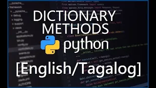 Python Programming for Beginners - 26 Methods on Dictionaries