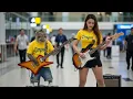 Lagu VIRAL MONYET MAIN GITAR LISTRIK VERSI ROCK VS WANITA DI BANDARA