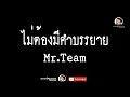 ไม่ต้องมีคำบรรยาย Mr Team