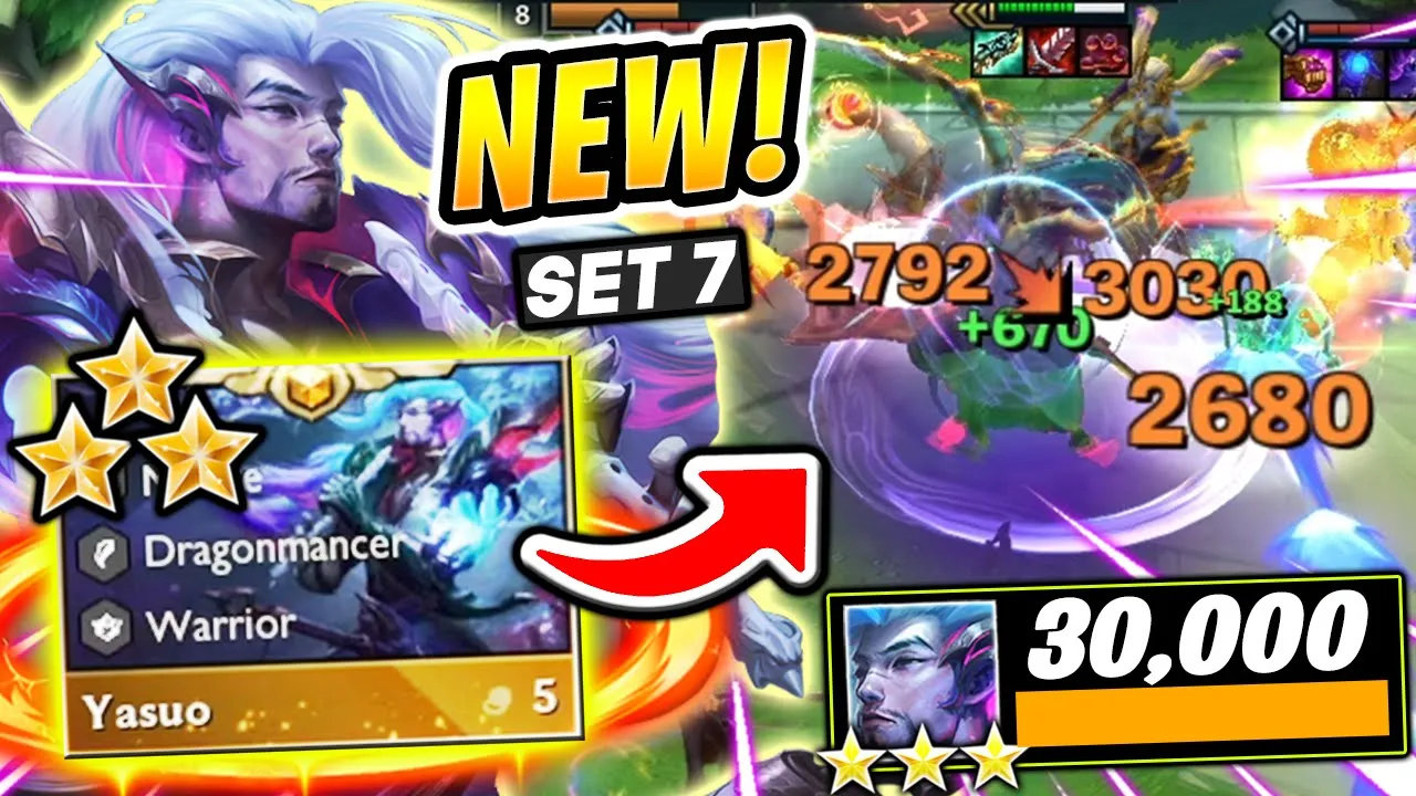 NEW SET 7 YASUO 3 STAR BROKEN GAMEPLAY?! - Teamfight Tactics I TFT Comps Strategy PBE Reveal Guide