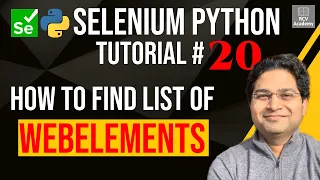 Selenium Python Tutorial - FindElements How to Find Elements List