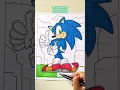 Detailed Sonic Coloring Page