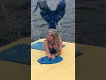 Download Lagu Mermaid climbs onto a raft and splashes around (East Jordan, MI)