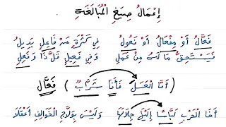 شرح ألفية ابن مالك 159 إعمال صيغ المبالغة 