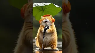 القطة التي غن ت تحت المطر وأبهرت العالم قطط قطة مغنية قطط العالم 