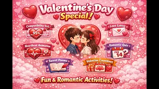 Valentine s Day Special Python Project Love Calculator Quiz Animation Tkinter GUI