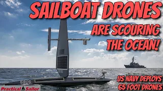 AMAZING Sailboat Drones, US Navy Deploys 65 Foot Sailing Drone