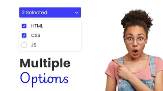 Create a Multiple Select Dropdown Menu Full CSS JavaScript Tutorial