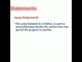 Jump Statements in Python 12th CS Chapter-6 Part-5