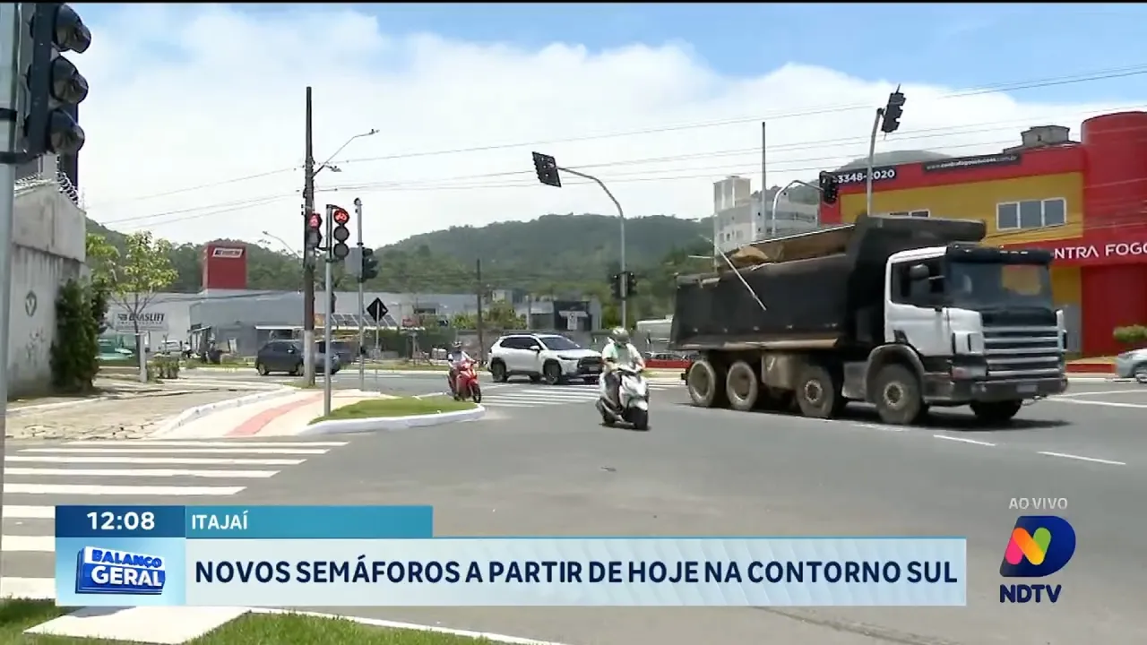 Novos semáforos a partir desta quinta-feira na Contorno Sul