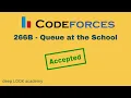 266B - Queue at the School Codeforces Solution Bangla C Language
