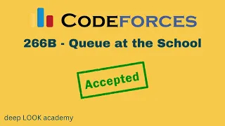 266B - Queue at the School Codeforces Solution Bangla C Language