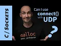 Can I use connect with UDP sockets