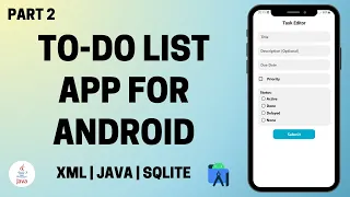 To-Do List App for Android using Java and SQLite Part 2
