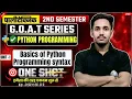 Python Programming Unit-1 Basics of Python Syntax One Shot GOAT SERIES BY - SHIKHAR SIR
