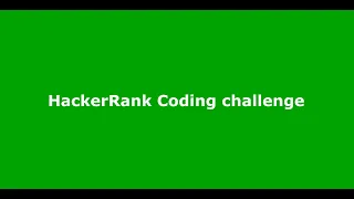 Solve HackerRank Coding Challenge in Java
