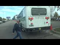 POLICE ESCORT University of North Dakota Fighting Hawks Football Team Ride to Game - Driver s View