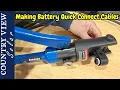 Making Quick Connect Battery Cables with Hydraulic Crimper