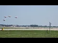 USAF Thunderbirds super loud and impressive takeoff right over me from MKE 2024 airshow
