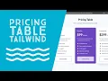 Building Pricing Tables with TailwindCSS