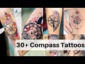 Compass tattoo designs Compass tattoo time lapse Clock and compass tattoo designs Arrow Tattoo